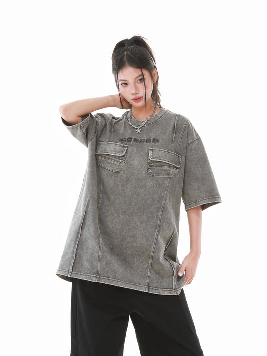 BORSD｜重磅雙拉鍊工裝Tee