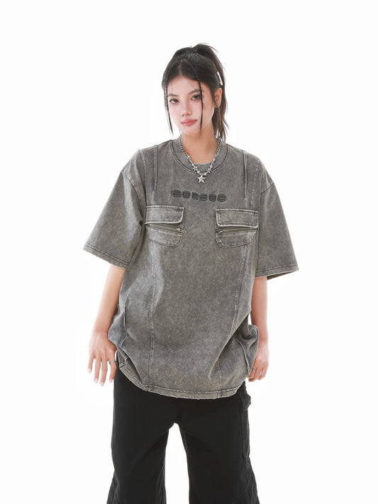 BORSD｜重磅雙拉鍊工裝Tee