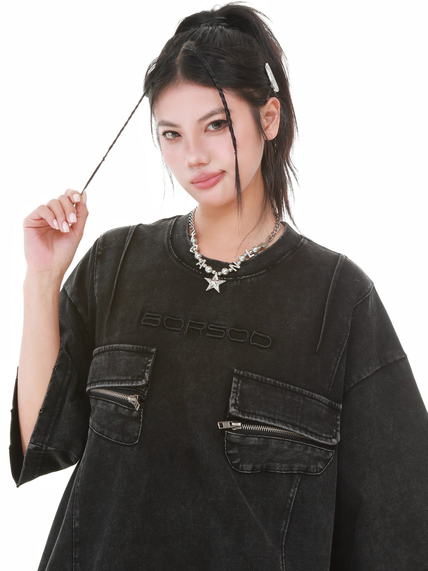 BORSD｜重磅雙拉鍊工裝Tee